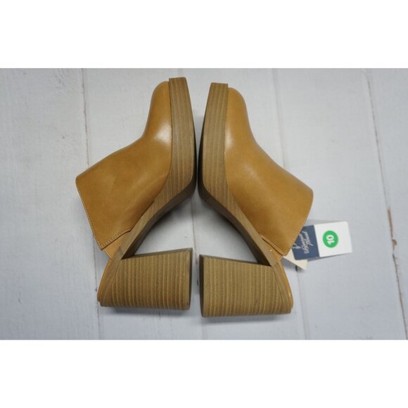 Universal Thread Women's Tan Tess Platform Mule Heels - Size 10, NWT - Picture 13 of 15